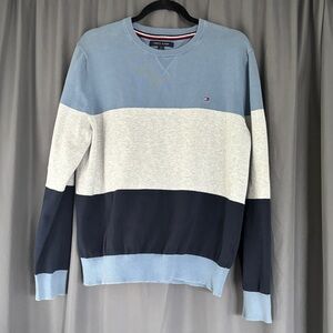 SOLD Tommy Hilfiger Men’s 100% Cotton Striped Long-Sleeve Sweater Size L